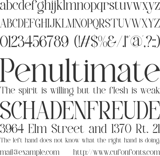 Rokcla font preview