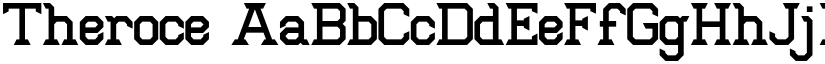 Theroce font