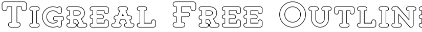 Tigreal Free Outline font