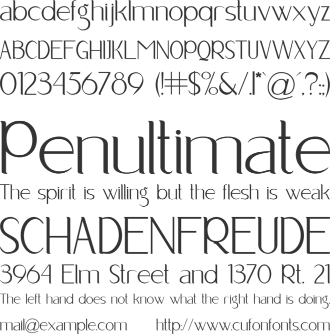 Aligr font preview