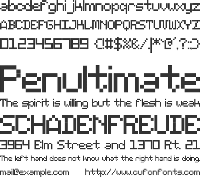 Bungkus font preview