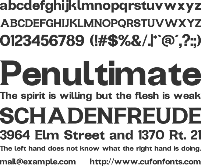 Kensae font preview