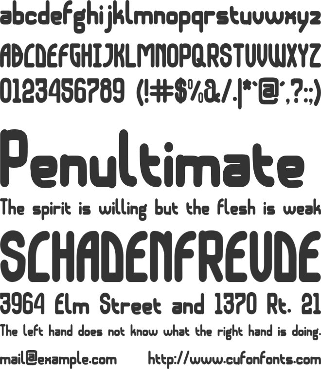 Algojo font preview