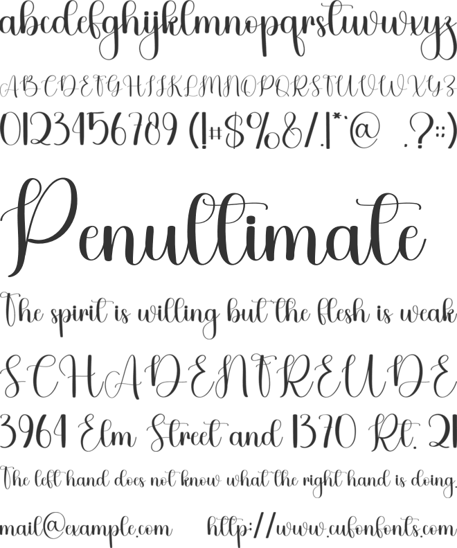 Rainbow Christmas font preview