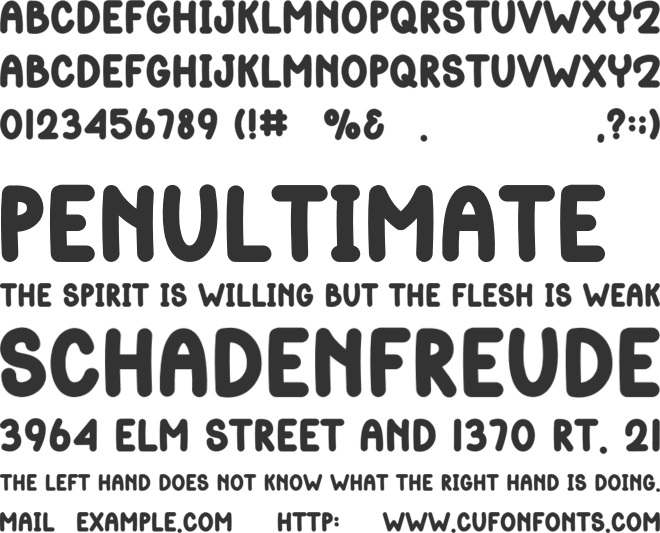 Snow Dream font preview