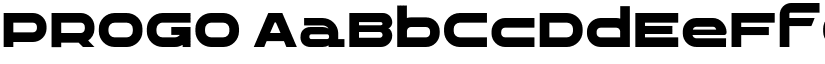 PROGO font