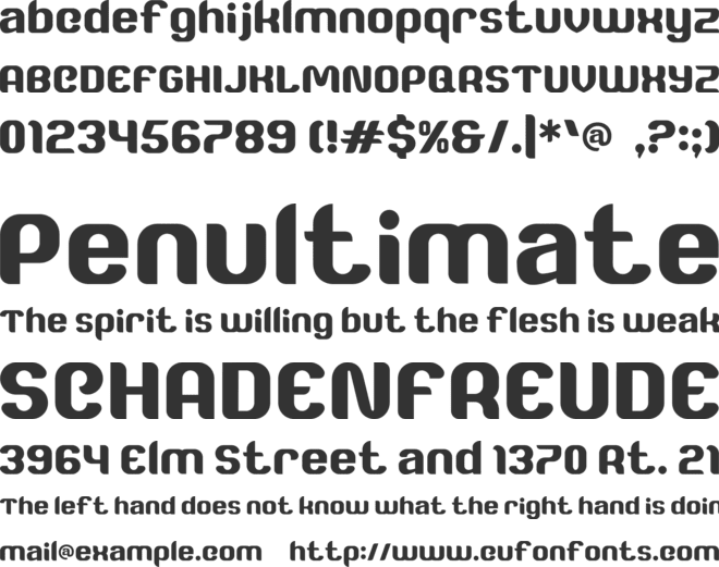 KALIMA font preview