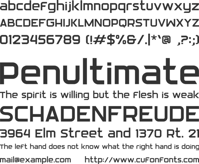HiJO font preview