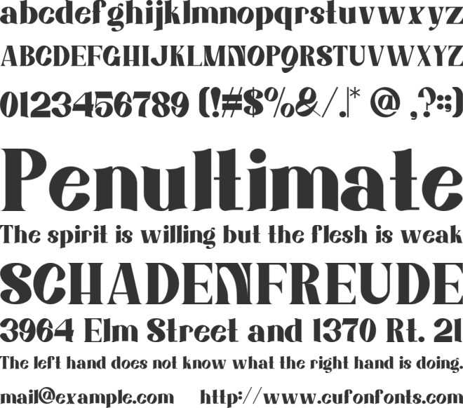 Manci Nanci font preview