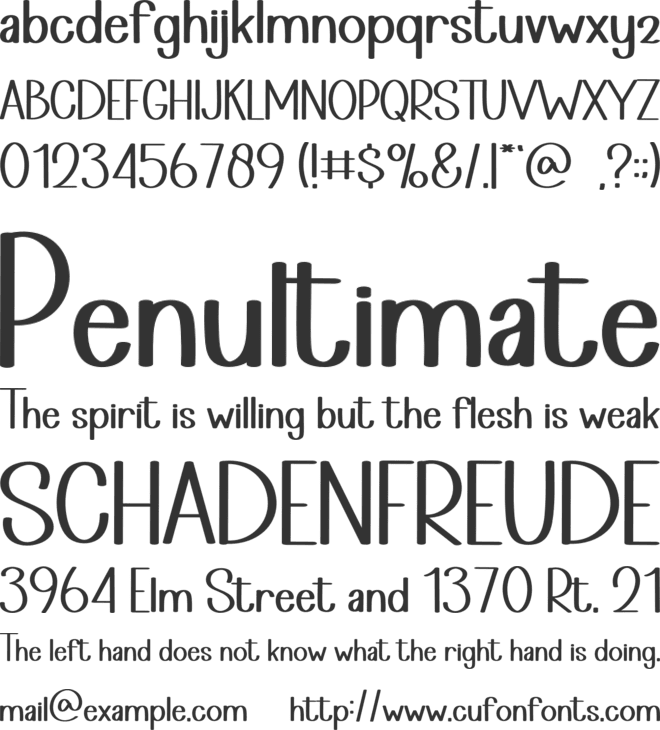 Naughty Christmas font preview