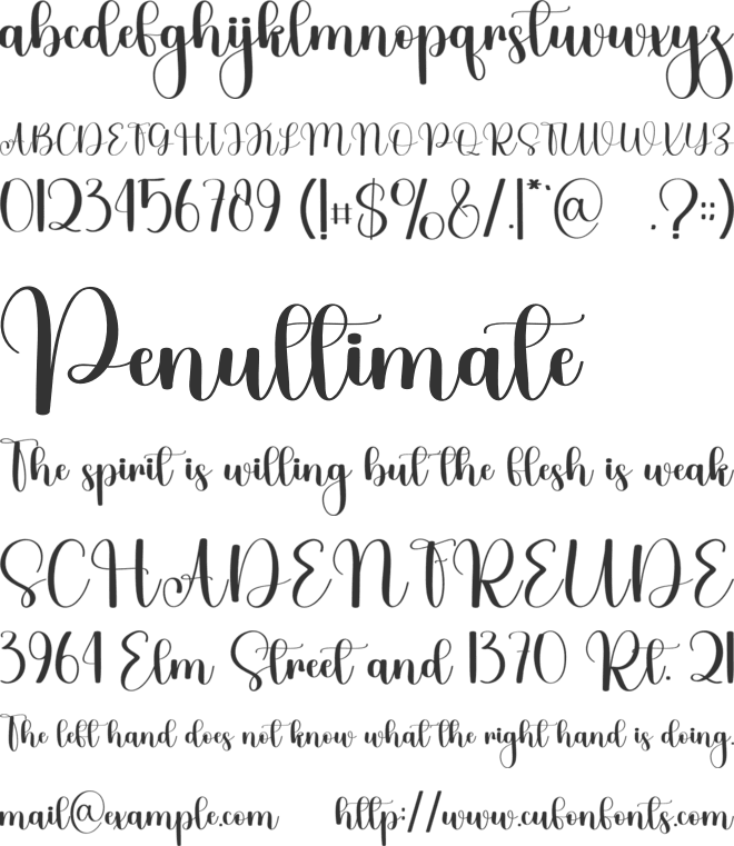 Better Santa font preview