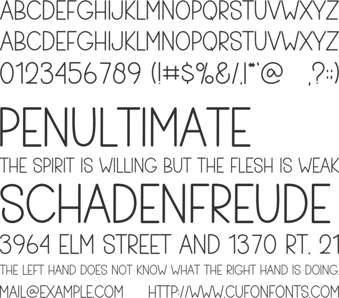 Beige font preview