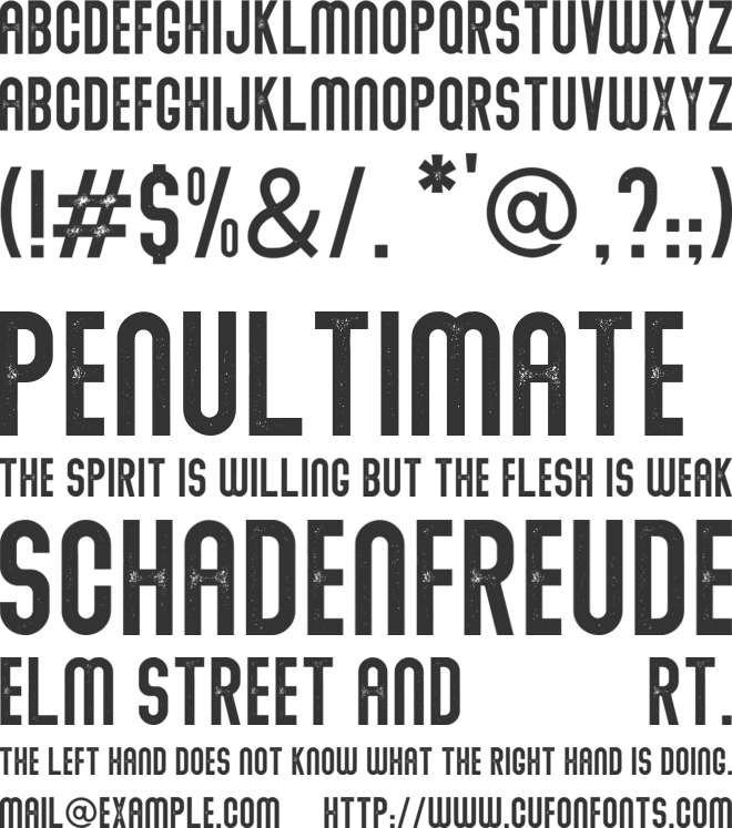 Abraham font preview