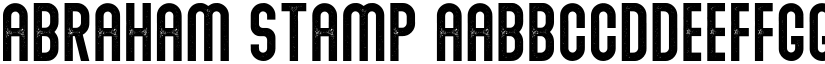 Abraham Stamp font