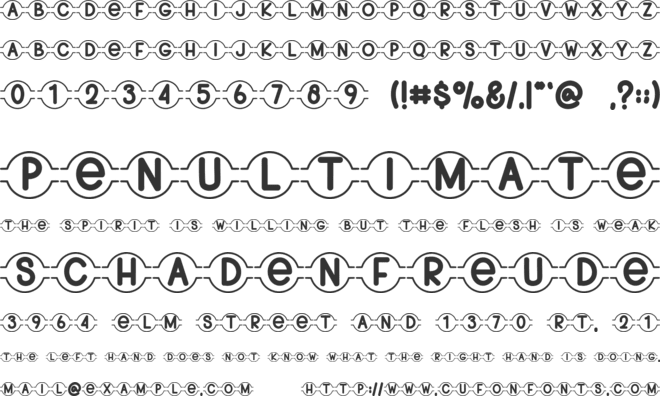 Incredible font preview