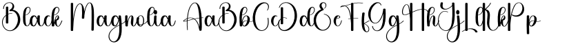 Black Magnolia font download
