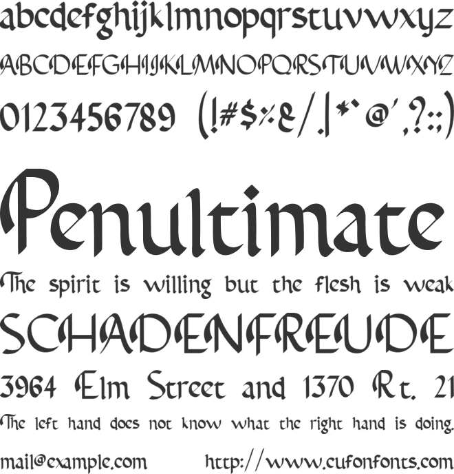 Abbasy Calligraphy Typeface font preview