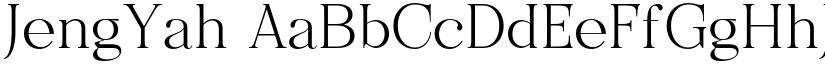 JengYah font download
