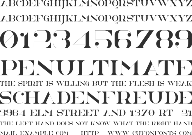 NorthEast font preview