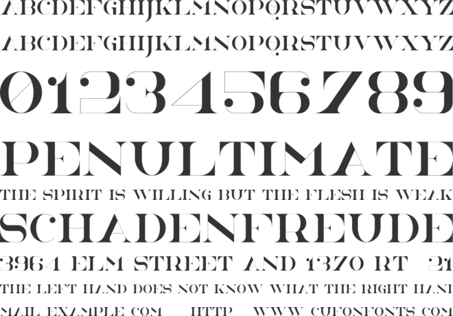 NorthEast font preview