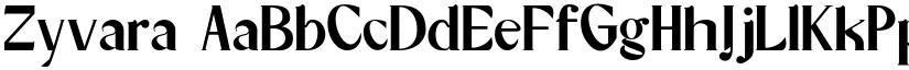 Zyvara font download