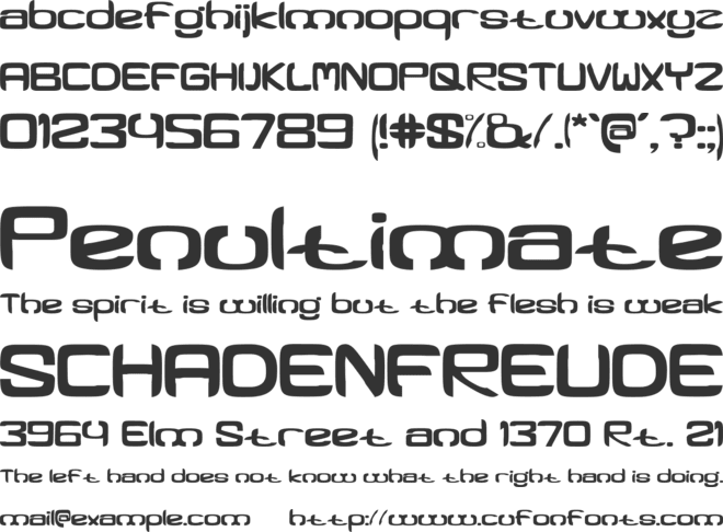 Elfis font preview
