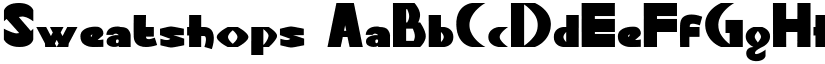 Sweatshops font download