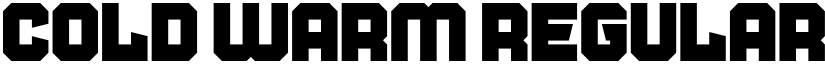Cold Warm Regular font