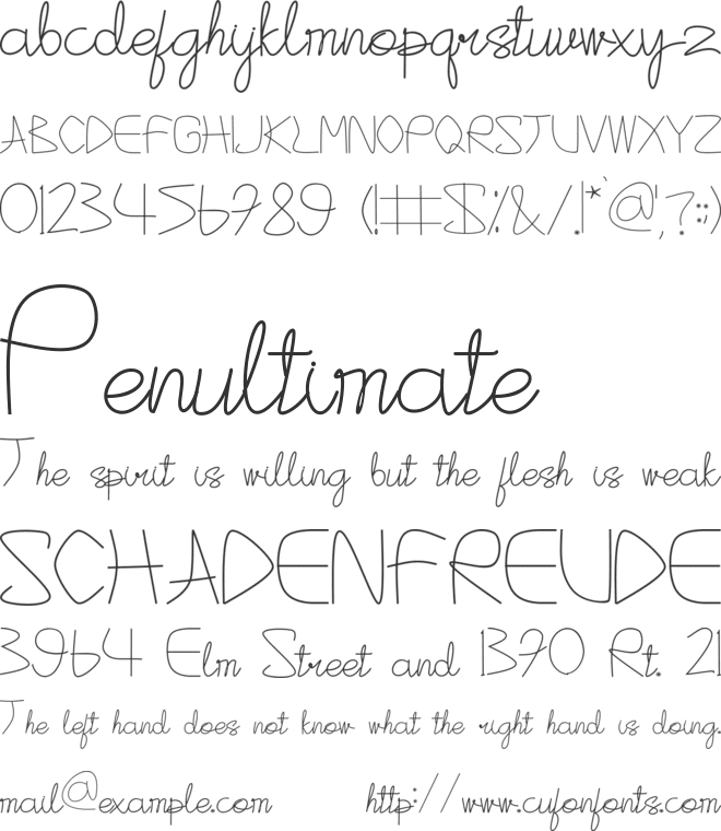 Sankiss font preview