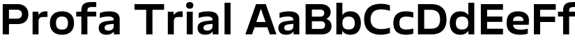 Profa Trial font