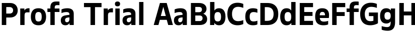 Profa Trial font