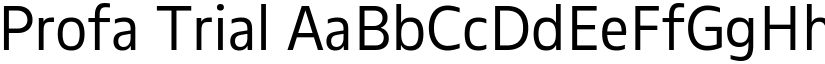 Profa Trial font