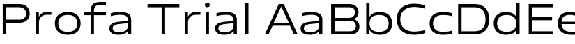 Profa Trial font