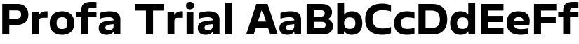 Profa Trial font