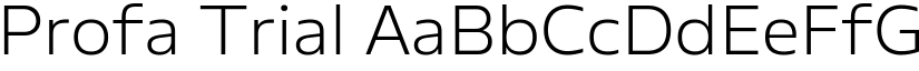 Profa Trial font