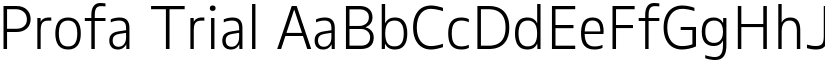 Profa Trial font