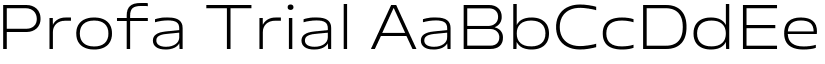 Profa Trial font