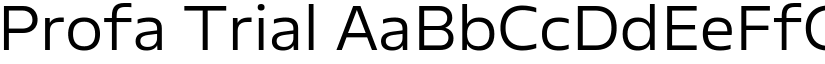 Profa Trial font download