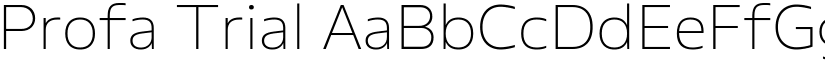 Profa Trial font
