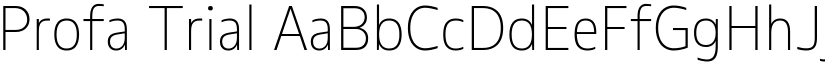 Profa Trial font