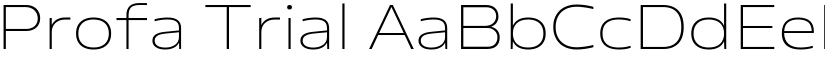 Profa Trial font