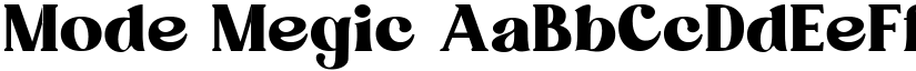 Mode Megic font download