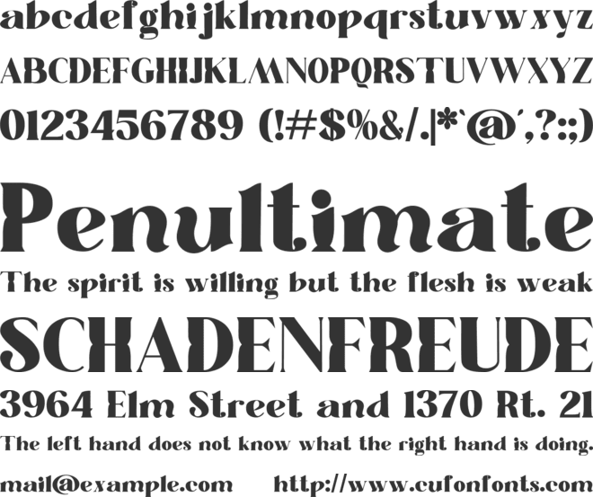 Subscribe font preview