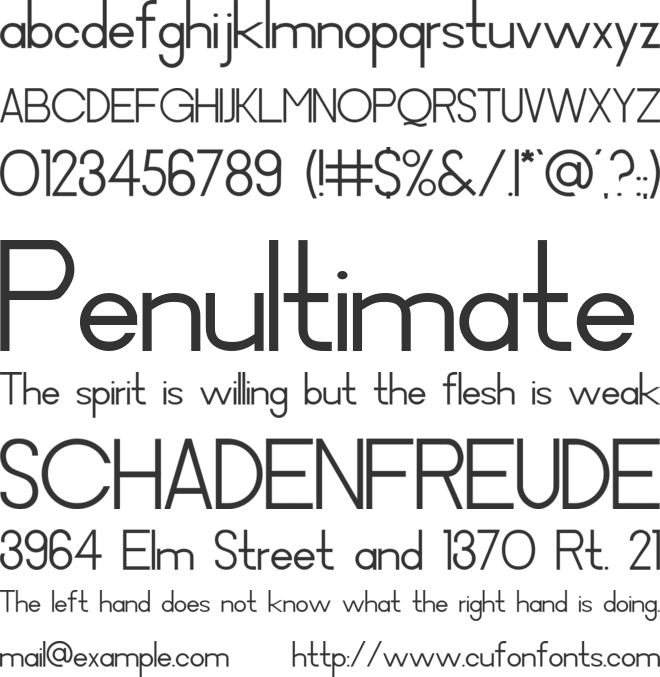 Alfaza font preview