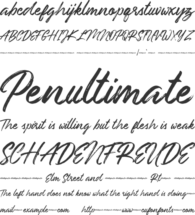 Underland font preview