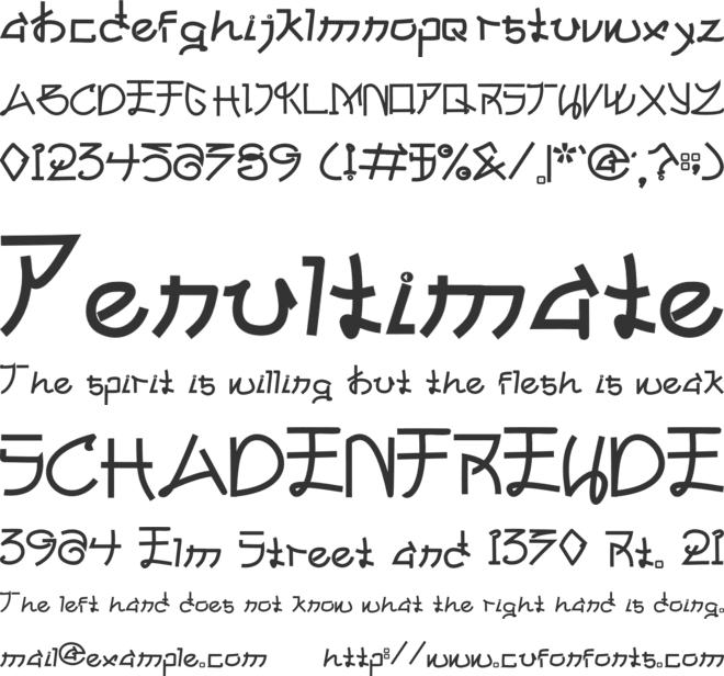 Ploom font preview