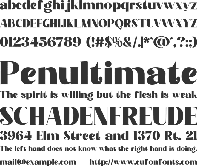 Premising font preview