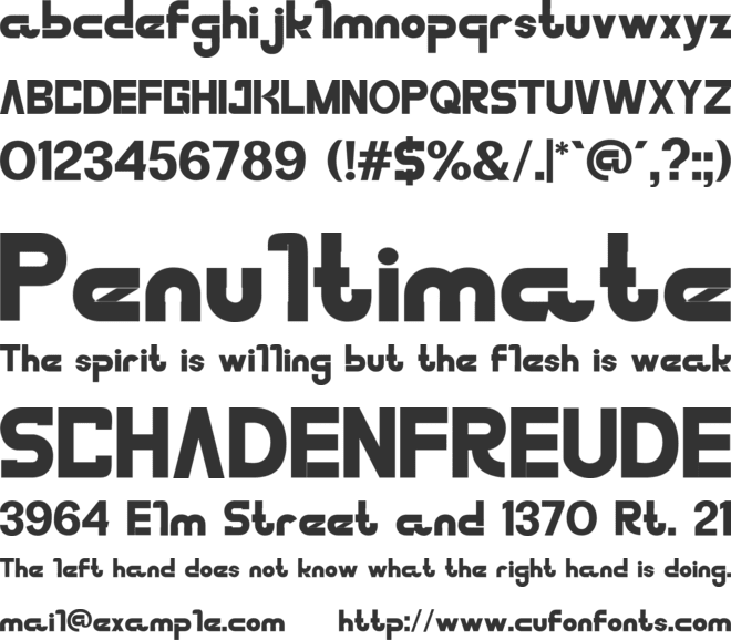 Gorare font preview