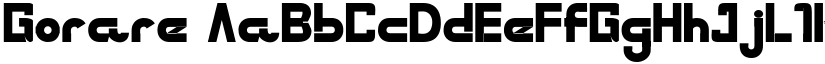Gorare font
