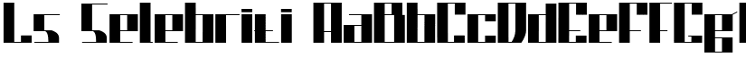 Ls Selebriti font download